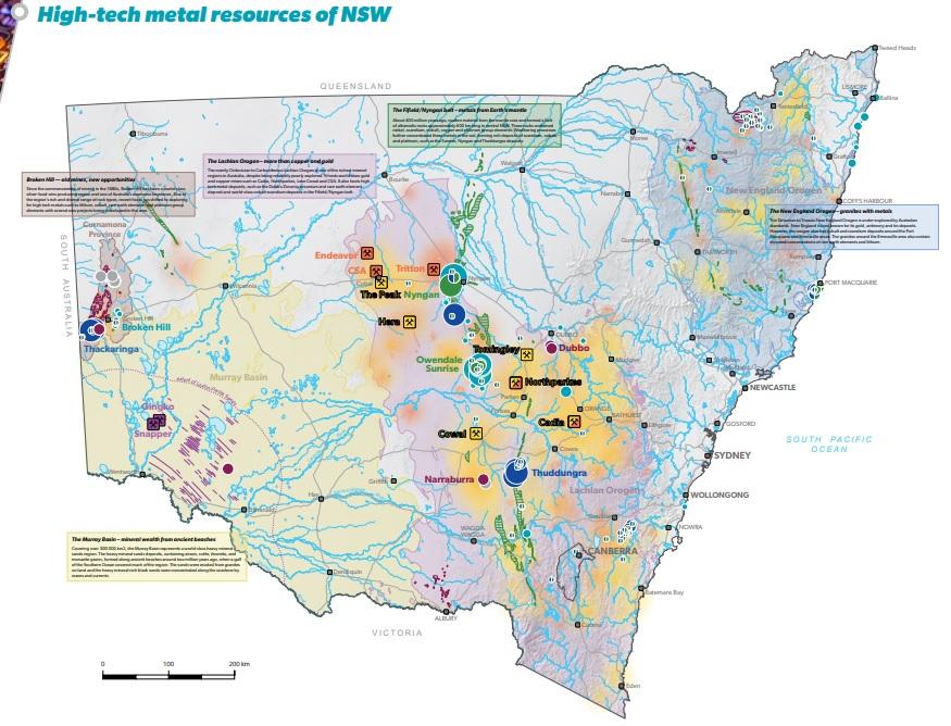 High-tech metal resources map | NSW Resources