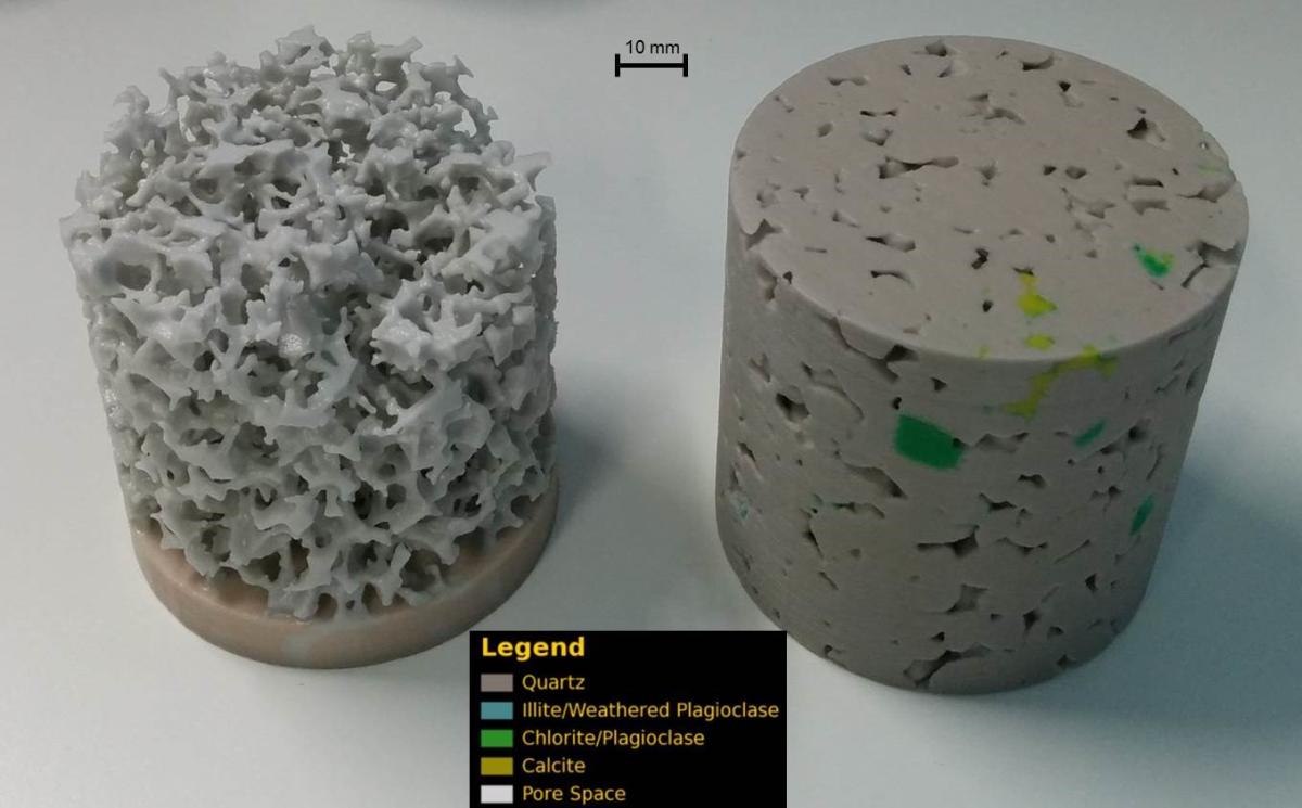 3d model of pore space in sandstone