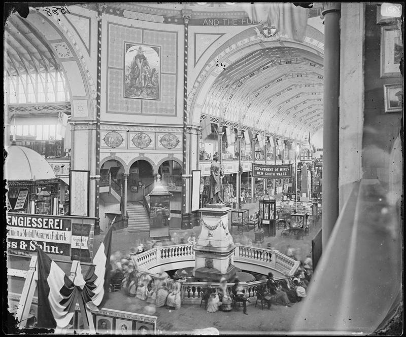 3.	Geology display by the Department of Mines at the Garden Palace for the Sydney International Exhibition of 1879-1880